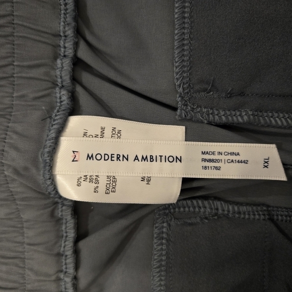 NWT Modern Ambition Womens Blue High Rise Stretch Travel Pants size XXL - Picture 7 of 16